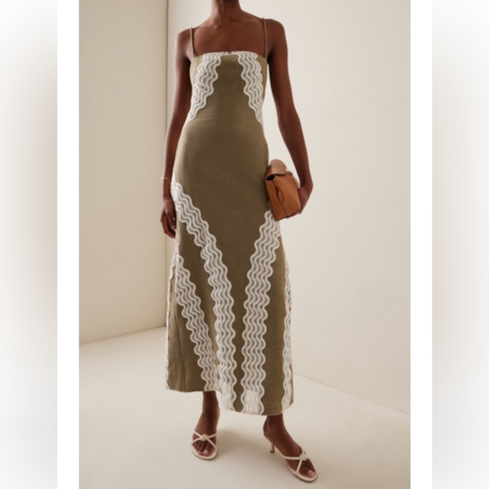Significant Other Eleni Embroidered Cotton Maxi Dress